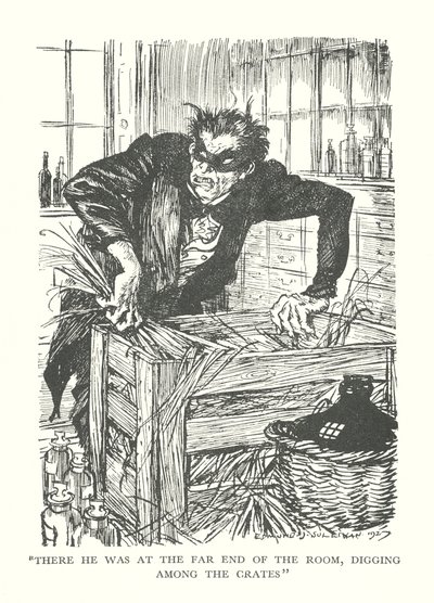 Ilustrace ke knize R. L. Stevensona Podivný případ doktora Jekylla a pana Hyda (litografie) od Edmund Joseph (after) Sullivan