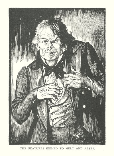 Ilustrace ke knize R. L. Stevensona Podivný případ doktora Jekylla a pana Hyda (litografie) od Edmund Joseph (after) Sullivan