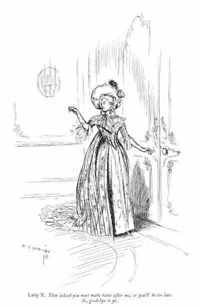 Ilustrace k Sheridanově Škole skandálu (rytina) od Edmund Joseph (after) Sullivan
