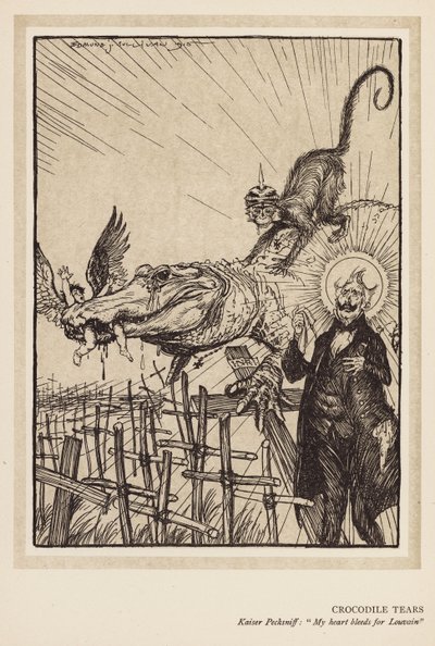 Kaiserův věnec: Krokodýlí slzy (litografie) od Edmund Joseph (after) Sullivan