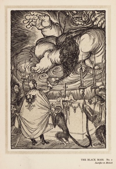 Kaiserův věnec: Černá mše (litografie) od Edmund Joseph (after) Sullivan