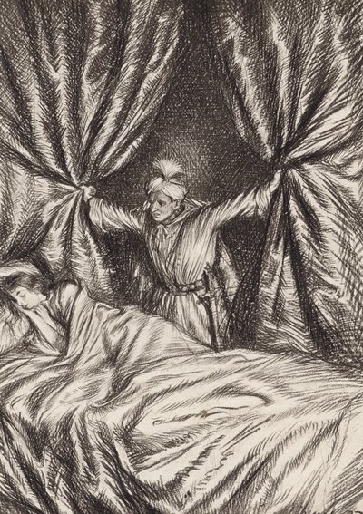 William Shakespeare: , 2. dějství (litografie) od Edmund Joseph (after) Sullivan