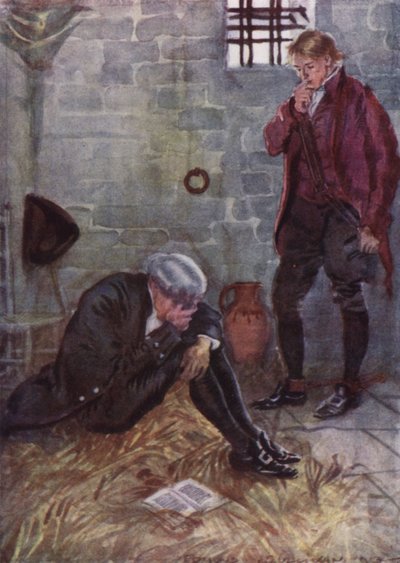 Ilustrace k Vicar of Wakefield od Olivera Goldsmitha (barevné lito) od Edmund Joseph Sullivan
