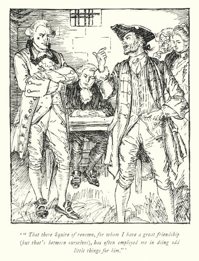 Ilustrace k Vicar of Wakefield od Olivera Goldsmitha (litho) od Edmund Joseph Sullivan