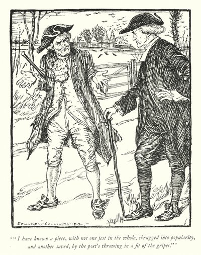 Ilustrace k Vicar of Wakefield od Olivera Goldsmitha (litho) od Edmund Joseph Sullivan