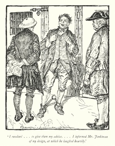 Ilustrace k Vicar of Wakefield od Olivera Goldsmitha (litho) od Edmund Joseph Sullivan