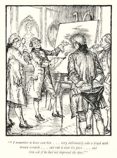 Ilustrace k Vicar of Wakefield od Olivera Goldsmitha (litho) od Edmund Joseph Sullivan