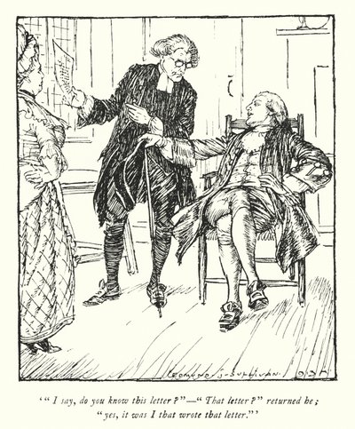 Ilustrace k Vicar of Wakefield od Olivera Goldsmitha (litho) od Edmund Joseph Sullivan