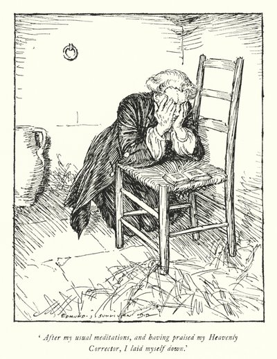 Ilustrace k Vicar of Wakefield od Olivera Goldsmitha (litho) od Edmund Joseph Sullivan