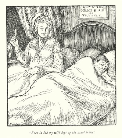 Ilustrace k Vicar of Wakefield od Olivera Goldsmitha (litho) od Edmund Joseph Sullivan