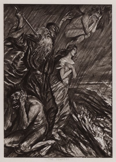 Bouře (litho) od Edmund Joseph Sullivan