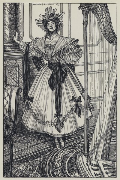 Tennyson, ilustrace pro Sen o spravedlivých ženách a jiné básně od Edmund Joseph after Sullivan