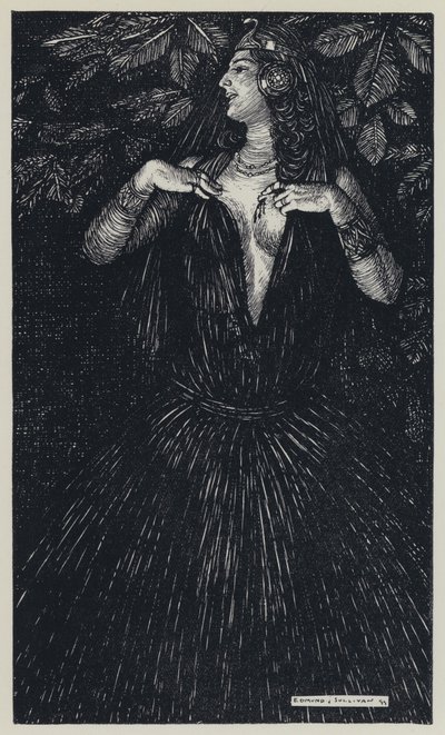 Tennyson, ilustrace pro Sen o spravedlivých ženách a jiné básně od Edmund Joseph after Sullivan