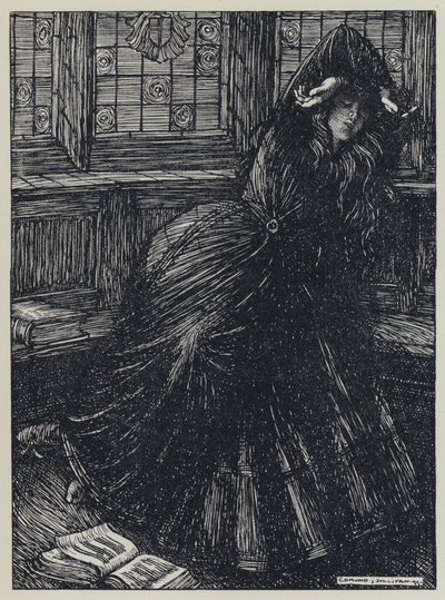 Tennyson, ilustrace pro Sen o spravedlivých ženách a jiné básně od Edmund Joseph after Sullivan