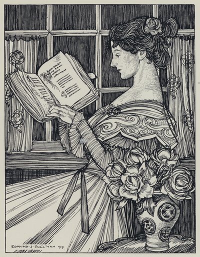 Tennyson, ilustrace pro Sen o spravedlivých ženách a jiné básně od Edmund Joseph after Sullivan