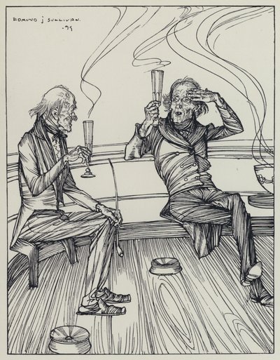 Tennyson, ilustrace pro Sen o spravedlivých ženách a jiné básně od Edmund Joseph after Sullivan