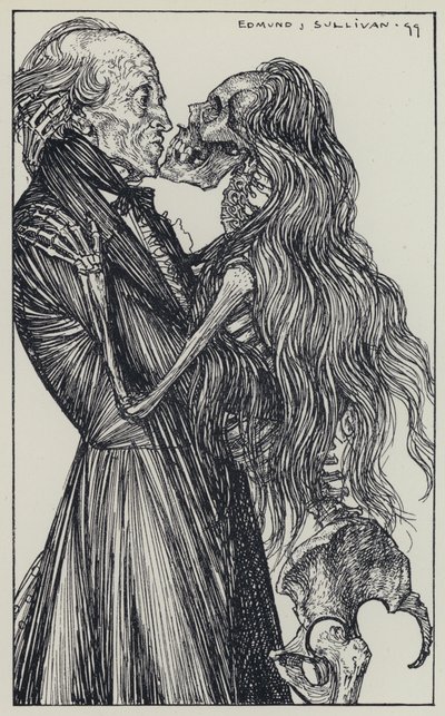 Tennyson, ilustrace pro Sen o spravedlivých ženách a jiné básně od Edmund Joseph after Sullivan