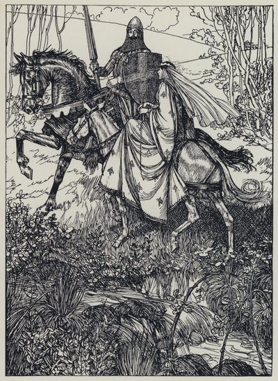 Tennyson, ilustrace pro Sen o spravedlivých ženách a jiné básně od Edmund Joseph after Sullivan
