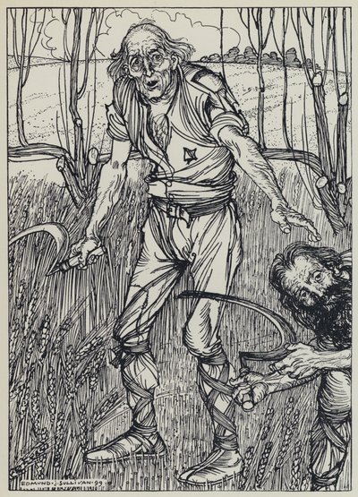 Tennyson, ilustrace pro Sen o spravedlivých ženách a jiné básně od Edmund Joseph after Sullivan