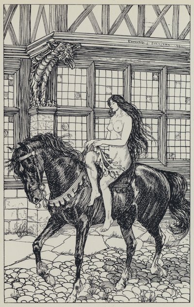 Tennyson, ilustrace pro Sen o spravedlivých ženách a jiné básně od Edmund Joseph after Sullivan