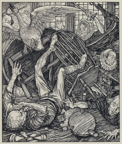 Tennyson, ilustrace pro Sen o spravedlivých ženách a jiné básně od Edmund Joseph after Sullivan