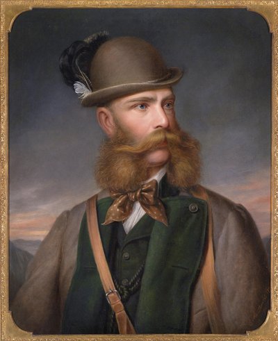 Portrét Františka Josefa I. Rakouska v loveckých šatech, 1877 od Edmund Mahlknecht