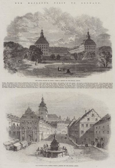 Návštěva Jejího Veličenstva v Německu od Edmund Morison Wimperis