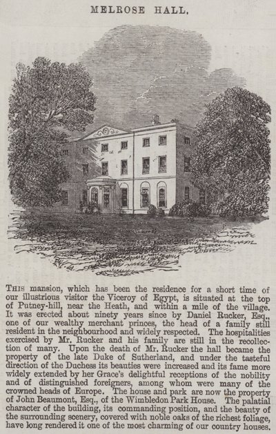 Melrose Hall od Edmund Morison Wimperis