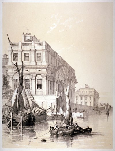 Královská námořní nemocnice, Greenwich, Londýn, 1838. od Edmund Patten