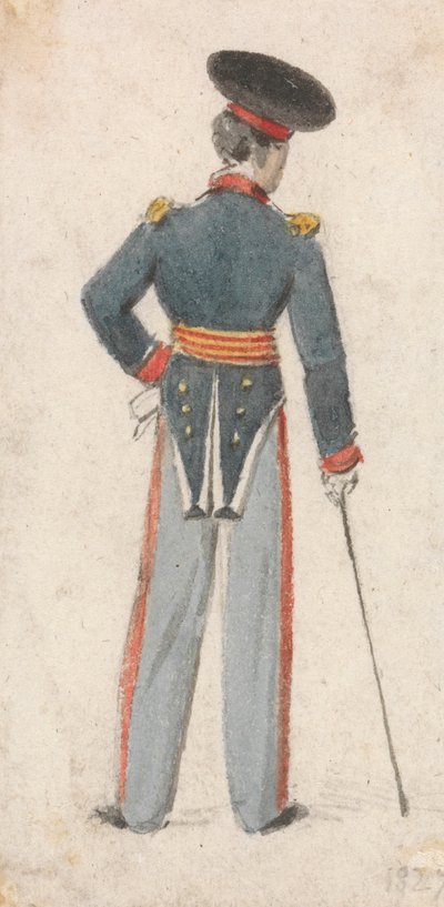 Zadní pohled na vojáka od Edmund Thomas Parris