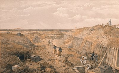 Příkop Bastion Du Mat, 1856 od Edmund Walker
