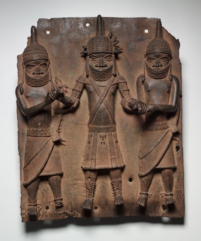 Plaketa, možná 1500-1600s od Edo Culture