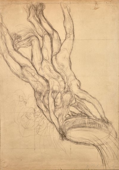 Hyády, kolem roku 1914 (tužka na papíře) od Edoardo de Albertis
