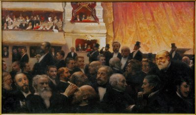 Premiéra v Comedie Francaise v Paříži od Edouard-Joseph Dantan