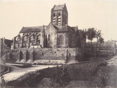 Kostel v Auvers od Édouard Baldus