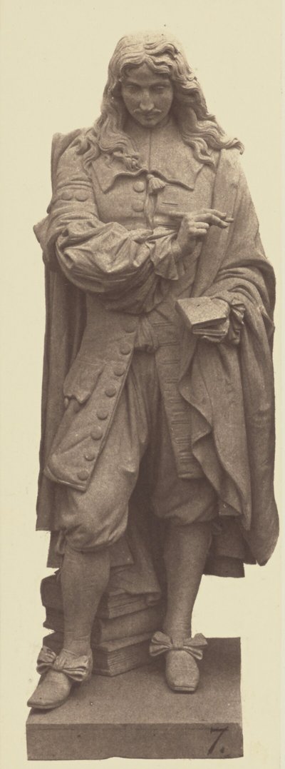 ["La Rochefoucauld", socha od Noëla Julese Girarda, výzdoba Louvru, Paříž] od Édouard Baldus