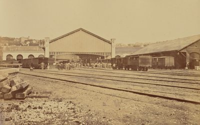 Lyon. Nádraží Perrache od Édouard Baldus