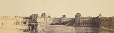 [Panoramatický pohled na secesní Louvre, Napoleonův dvůr a karusel z Tuilerií] od Édouard Baldus