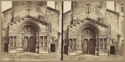 Portál, kostel Saint-Trophime, Arles od Édouard Baldus