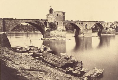 Most Saint Bénézet, Avignon od Édouard Baldus