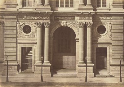 Přízemí pavilonu Turgot, Louvre, Paříž od Édouard Baldus