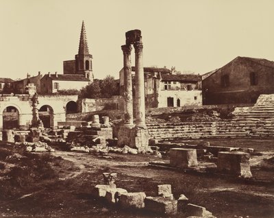 Římské divadlo v Arles od Édouard Baldus
