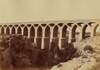 Viadukt v Saint-Chamas od Édouard Baldus