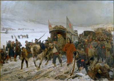 Švýcarská ambulance u Les Verrières od Edouard Castres