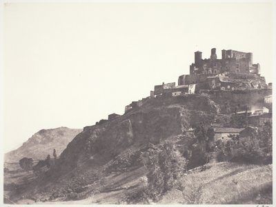 Chateau de Murol v Auvergne od Edouard Denis Baldus