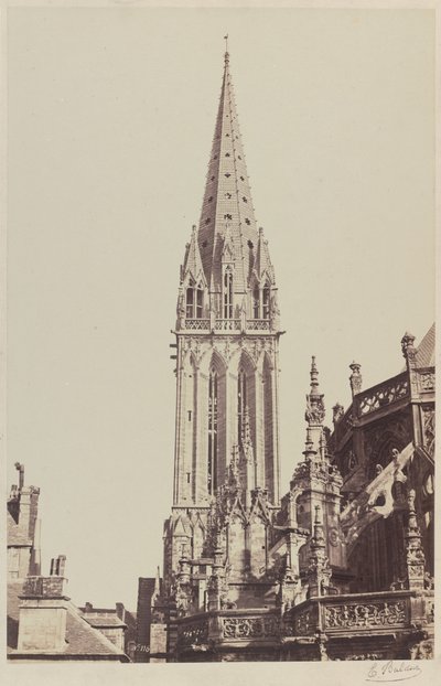 Kostel Saint-Pierre, Caen od Edouard Denis Baldus