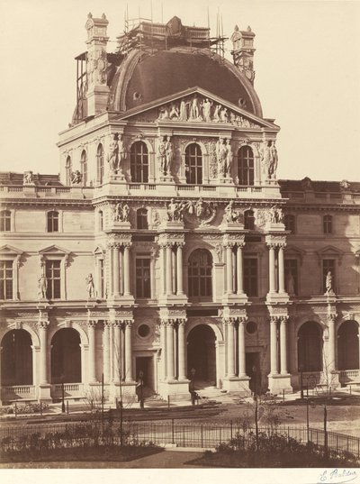 Pohled na Louvre od Edouard Denis Baldus