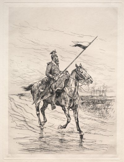 Uhlan. od Jean Baptiste Edouard Detaille