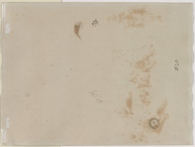 Náčrt muže se zdviženou paží a náčrt přilby (verze) od Edouard Detaille