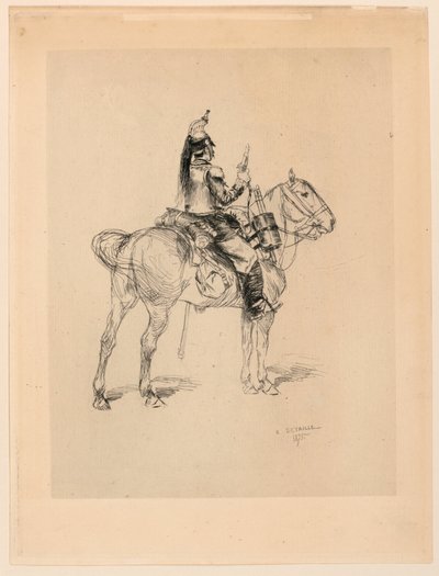 Lovec na koni od Edouard Detaille